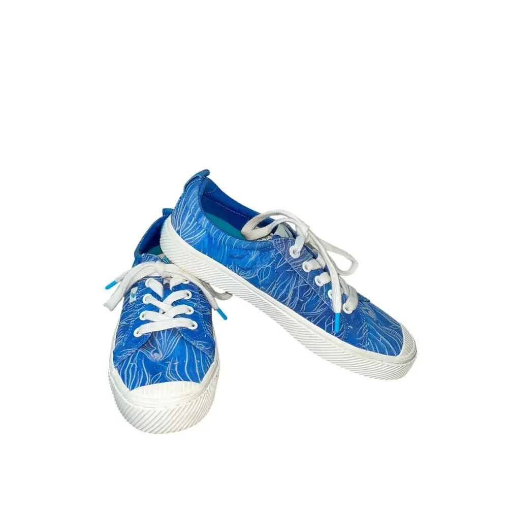 CARIUMA Oca Low Avatar Underwater Night Canvas Sneaker Size 8 Limited Edition